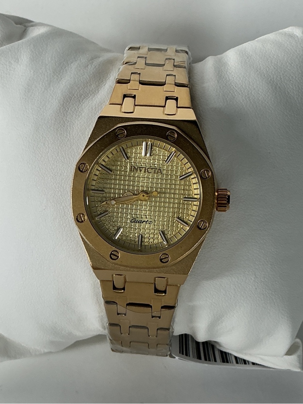 Invicta women’s Gold Tone Textured Dial Bracelet Watch 69256